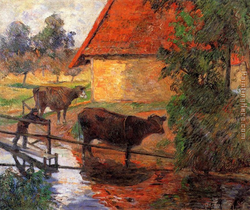 Watering Place painting - Paul Gauguin Watering Place art painting
